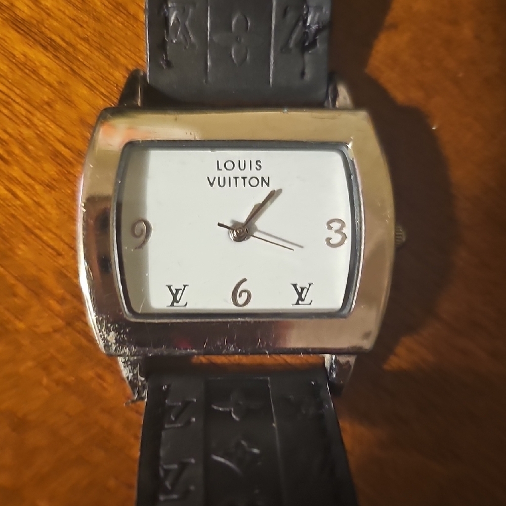 Silver and Black Women's Watch